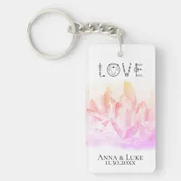 *~* "LOVE"  Pinks Crystals Events Weddings SWAG Keychain