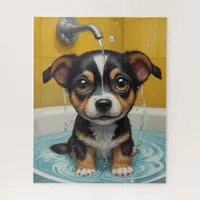 Splish Splash, Time for Pet & Funny Animal Baths Jigsaw Puzzle