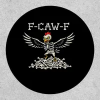 F Caw F Funny Chicken Halloween Cool Unique Style Patch