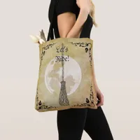 Whimsical Witchy Full Moon Tote Bag