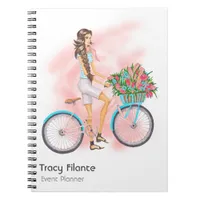 Spring Floral Bicycle Notebook