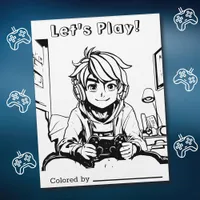 Color Me Page for Kids | Anime Gamer Let's Play