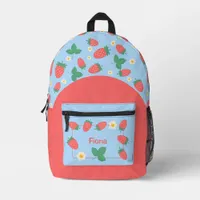 Mini Strawberry Blossom personalizable Printed Backpack