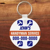 Handyman Round Keychain