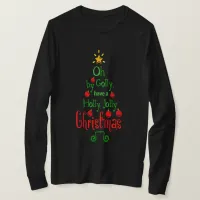 Holly Jolly Christmas Typography Classic Song, ZSG T-Shirt