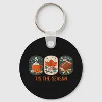 Tis The Season Football Game Day, Fall Autumn Keychain