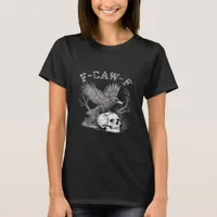 Gothic Funny F-Caw-F Humor Crow Essential Retro St T-Shirt
