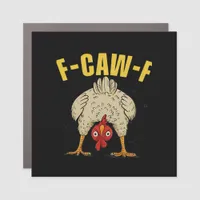F-Caw-F Humor Gothic Crow Funny Aesthetic Style Car Magnet