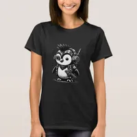 Whimsigoth Punkrock Weirdcore Penguin Vintage Art  T-Shirt