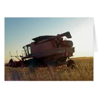 Combine at Sunset