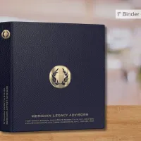 Navy Laurel Estate Binder