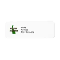 State of Delaware Picture Text & Map Outline Label