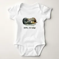 Funny, sleeping meerkats baby bodysuit