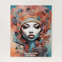 Afrofuturism :Vibrant African Beauty & Heritage Jigsaw Puzzle