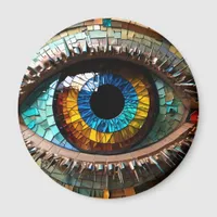 Vivid Eye Stained glass Mosaic Magnet