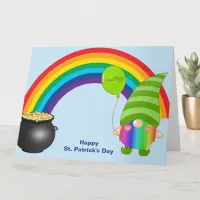 St Patricks Day Rainbow Gnomies LGBT Friendship Card