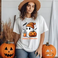 Adorably Spooky Style: Cute Funny Ghost Halloween T-Shirt