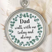 Dad Walk With Me Memorial Wedding Bouquet Charm