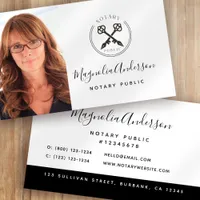 Logo Photo Notary Public Business Card