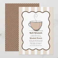 Café Birthday Party Invitation