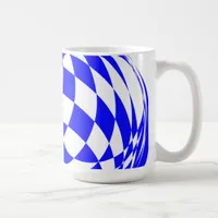 Mug - Distorted Checkerboard Squares