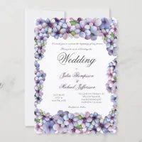 Romantic and Poetic Pastel Lilac Watercolor Invitation