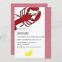 Lobster Bake/Boil Party customized invitation
