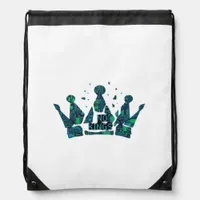 No Kings In America Freedom Aesthetic Drawstring Bag