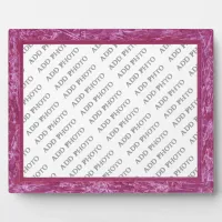 Classic Purple Frame Add Photo Plaque