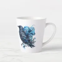 Goth Raven Coffee Mug Dark Aesthetic 