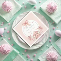 Fairy Girls Mushroom House Ribbon Twins Birthday Napkins