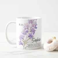  Birth Month July Flower Personalized Coffee Mug