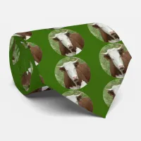 Cow in Cameo Necktie