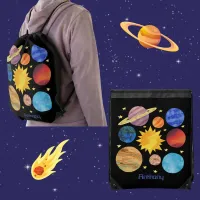 Outer Space  Drawstring Bag