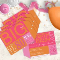 BIG Birthday Bash Any Age Invitation