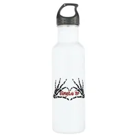 Af Skeleton Hands Heart Moody Aesthetic Stainless Steel Water Bottle