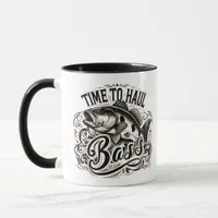 Funny Time to Haul Bass Fishing Mug