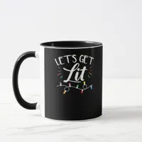 Christmas Design - Let's Get Lit Mug