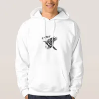 Funny Crow F-Caw-F Essential Minimal Clean Hoodie