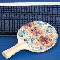 Vintage Snowflakes Pattern - Ping Pong Paddle