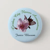 Button - Flower club Name Badge