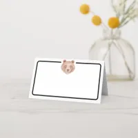 Modern Bear Birthday Place Card – Teddy Bear Table