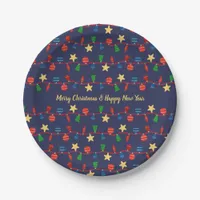 Vintage Christmas ornaments Paper Plates