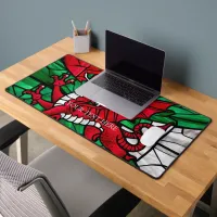 Welsh Flag with Red Dragon  Desk Mat