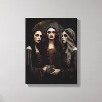 Triple Moon Goddess Canvas Print