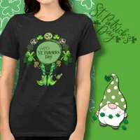 Custom St. Patrick's Day Bird Shamrock Black Tri-Blend Shirt