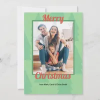 Retro Modern Christmas Holiday Card