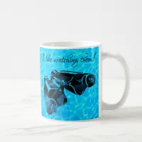 Realm of Blue Binoculars -See Through Water Coffee Mug