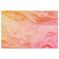 Orange red Abstract Marble Tissue Paper