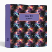 Stellar Symphony Galactic Nebulas Pattern 3 Ring Binder